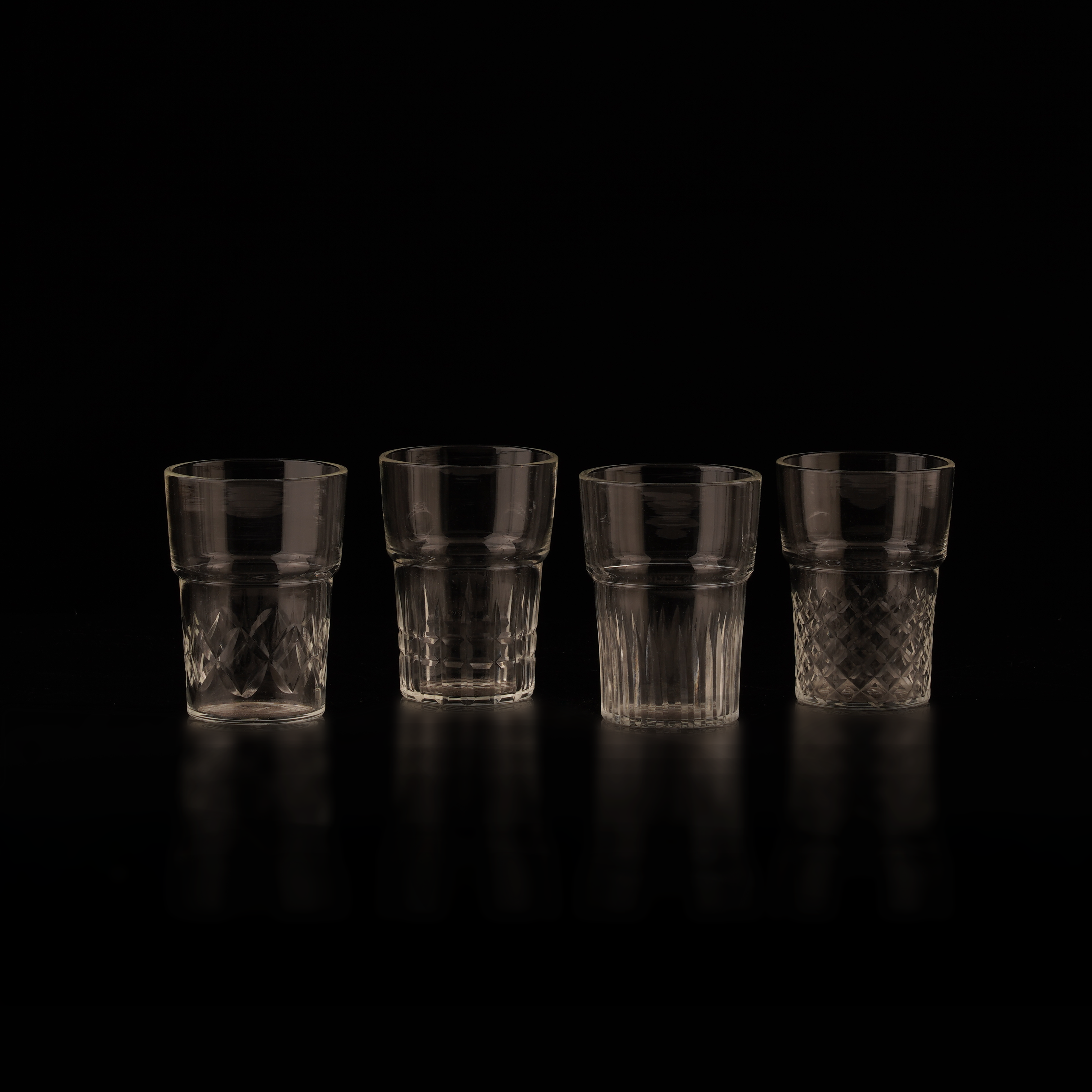 Cut Chai Glasses Set of 4