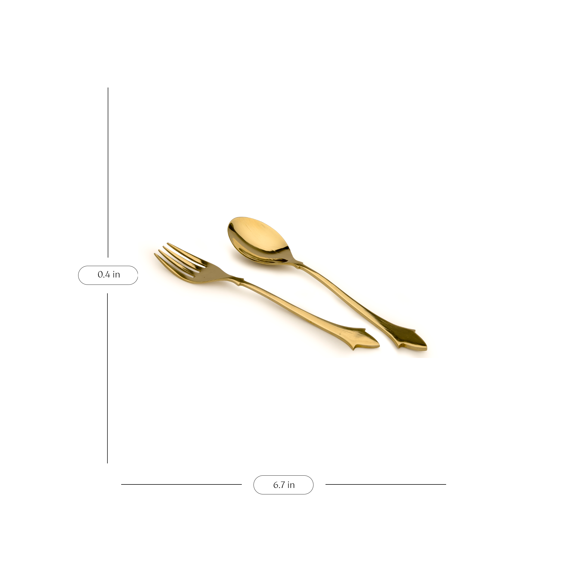 Crescent Spoon & Fork